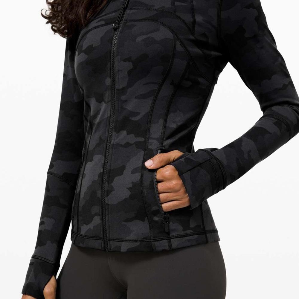 SOLD - Lululemon Black Camo Define Zip-Up Jacket (Rare!)